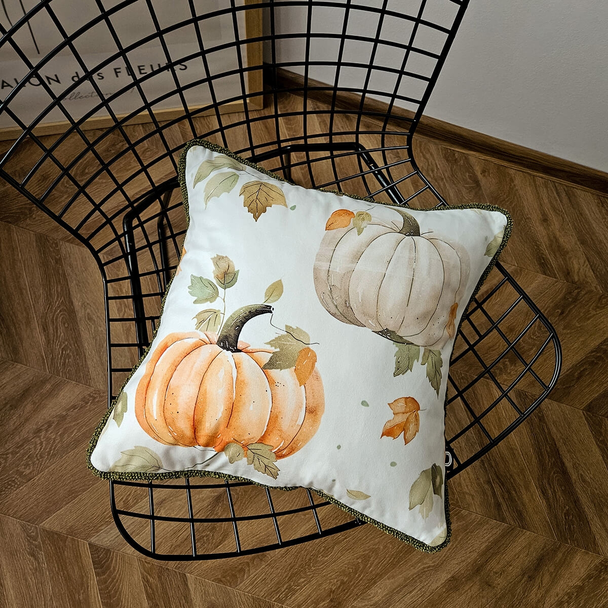 Poduszka AUTUMN BOUCLE wzór AT38 | dynie