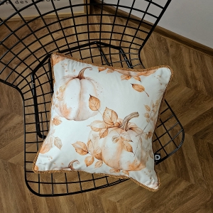 Poduszka AUTUMN BOUCLE wzór AT40 | karmelowe dynie  
