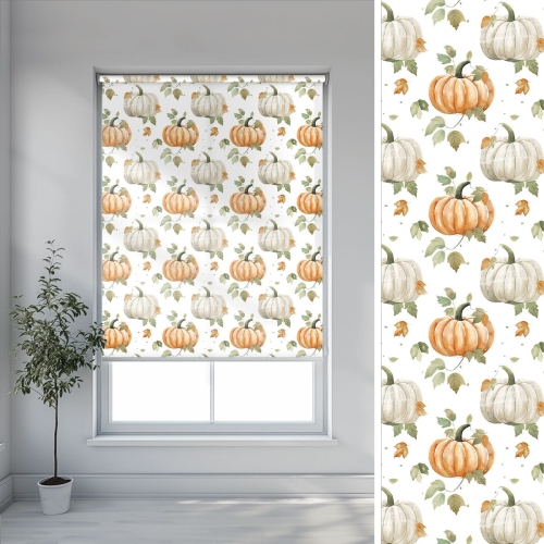 Roleta AUTUMN wzór AT38 o wysokości 220 cm | dynie
