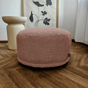 Pufa podnóżek BOUCLE BC2071 | pudrowy róż