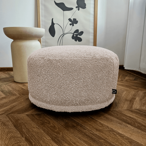 Pufa podnóżek BOUCLE BC2074 | kremowy