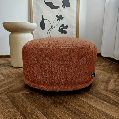 Pufa podnóżek BOUCLE BC2078 | rudy
