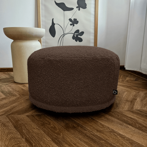 Pufa podnóżek BOUCLE BC2080 | brązowy