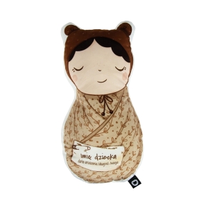 Poduszka NEWBORN wzór NB05 | prezent z metryczką