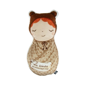 Poduszka NEWBORN wzór NB06 | prezent z metryczką 
