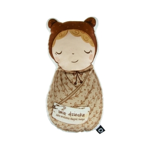 Poduszka NEWBORN wzór NB07 | prezent z metryczką  