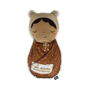 Poduszka NEWBORN wzór NB08 | prezent z metryczką   