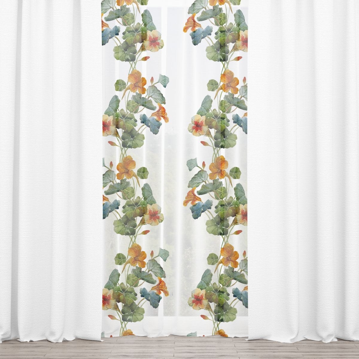Firana SUMMER wzór SM07 | nasturcje