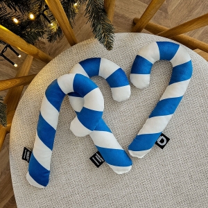 Poduszka mini XMAS wzór XM20 | Niebieska laska cukrowa 