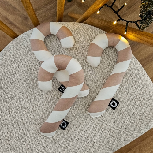 Poduszka mini XMAS wzór XM21 | Piaskowa laska cukrowa 
