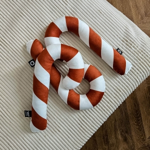 Poduszka midi XMAS wzór XM17 | Karmelowa laska cukrowa 