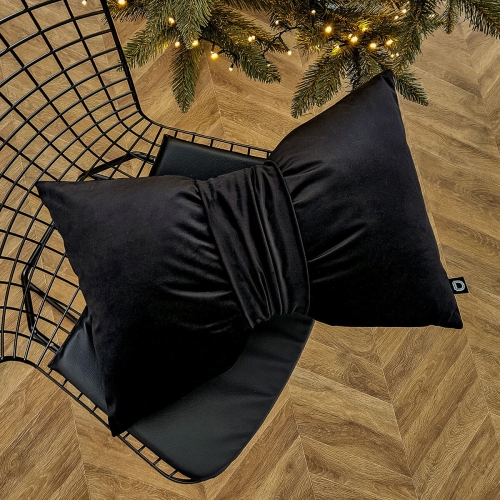 Poduszka XMAS wzór XM47 | Kokarda czarna