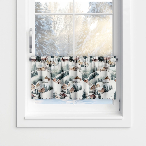Zazdrostka WINTER wzór BN78 | Zimowe domki