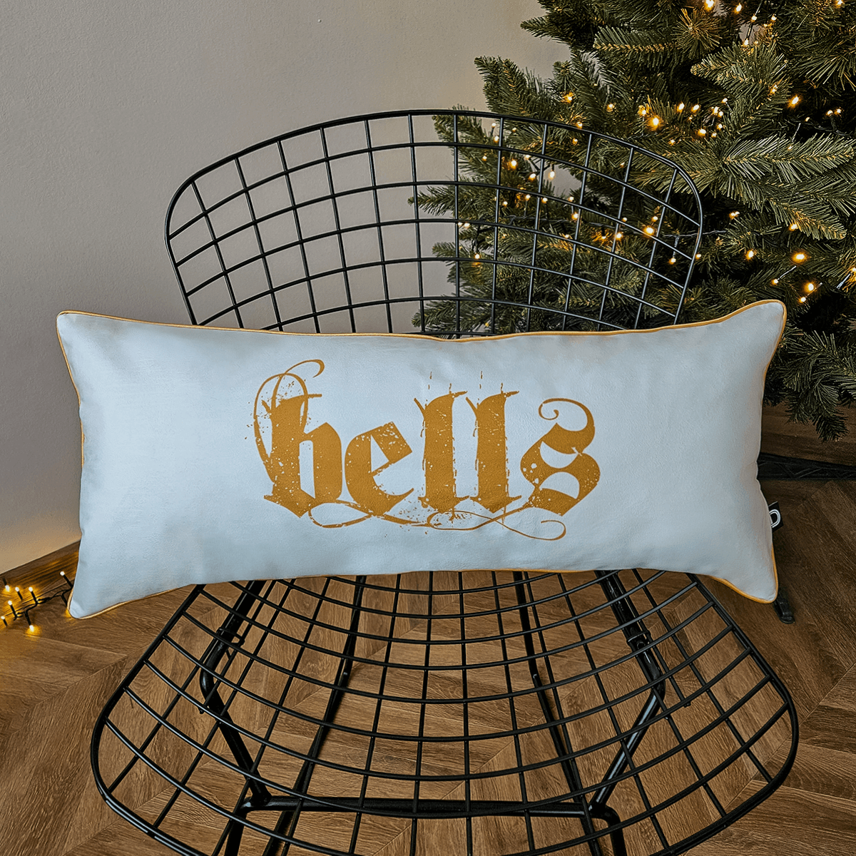 Poduszka XMAS wzór XM30 | Musztardowe bells