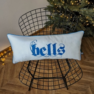 Poduszka XMAS wzór XM42 | Niebieskie bells