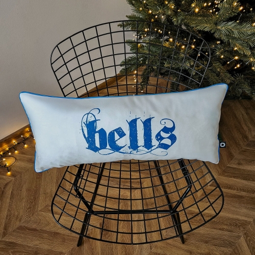 Poduszka XMAS wzór XM42 | Niebieskie bells