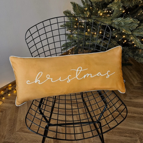Poduszka XMAS wzór XM35 | Musztardowe Christmas