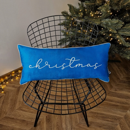 Poduszka XMAS wzór XM44 | Niebieskie Christmas