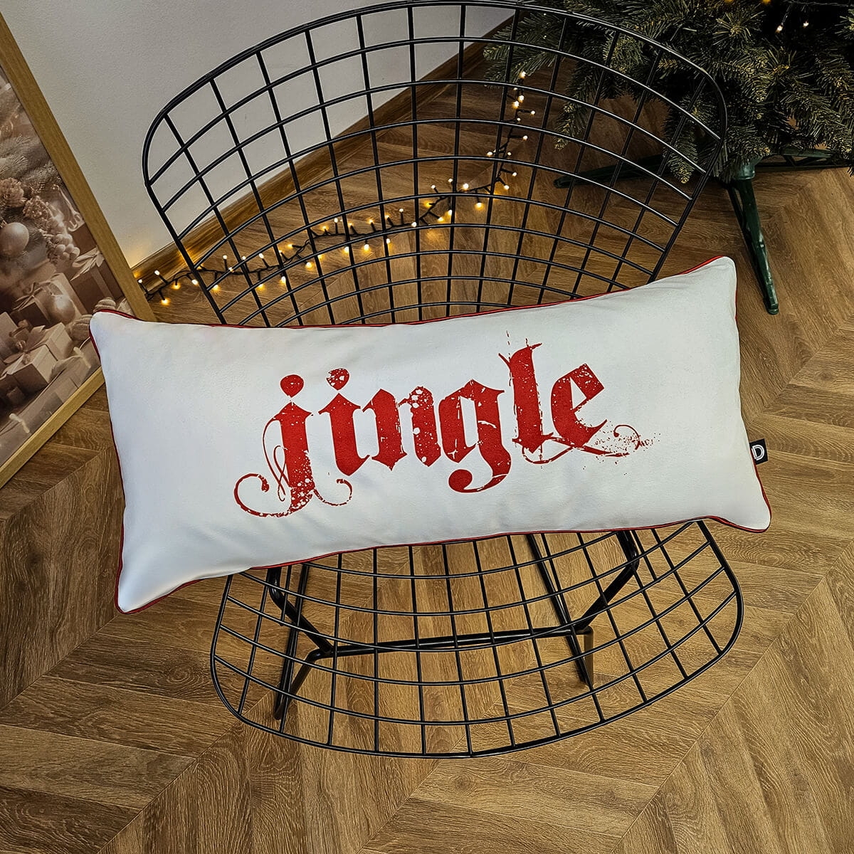 Poduszka XMAS wzór XM29 | Czerwone jingle