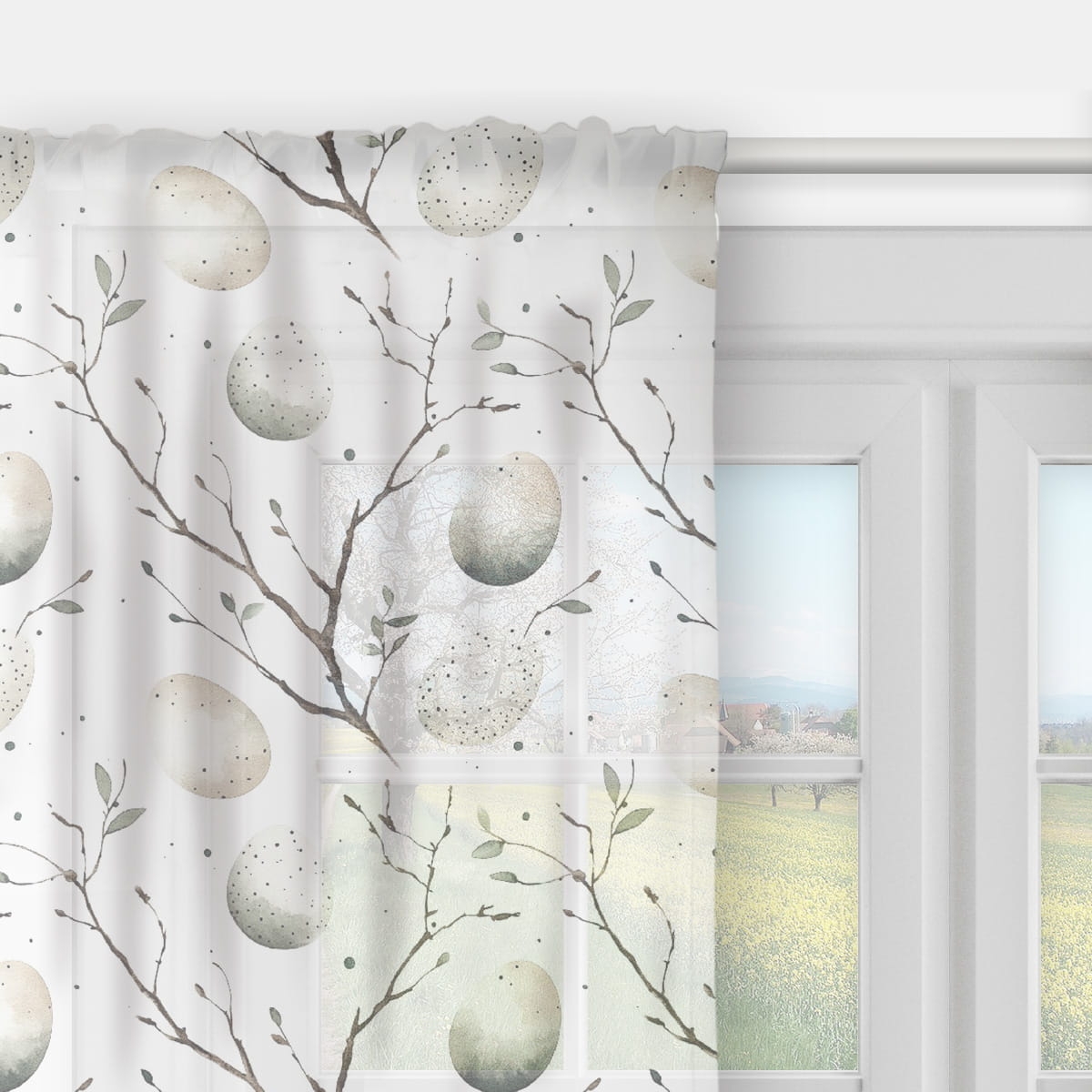 Firana SPRING wzór SP23 | pisanki