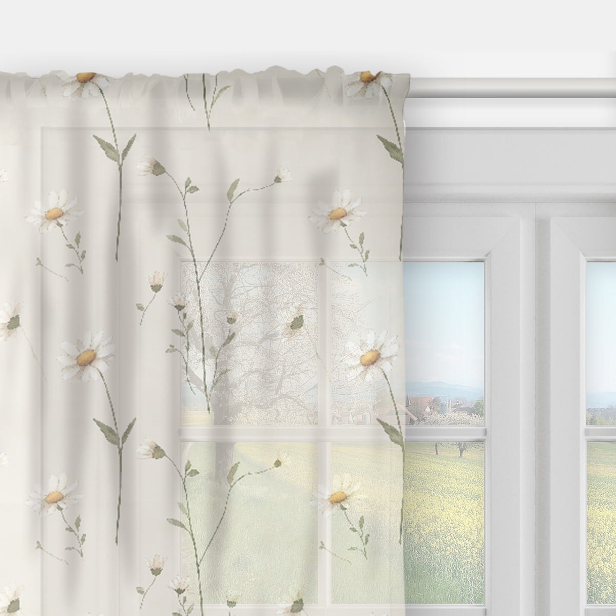 Firana SPRING wzór SP25 | stokrotki