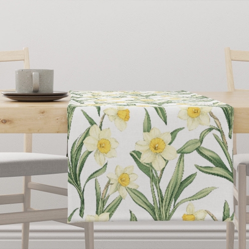 Bieżnik wiosenny SPRING wzór SP01 | delikatne żonkile