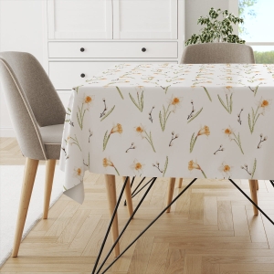 Obrus SPRING wzór SP10 | żonkile i bazie