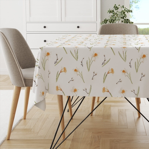 Obrus SPRING wzór SP10 | żonkile i bazie