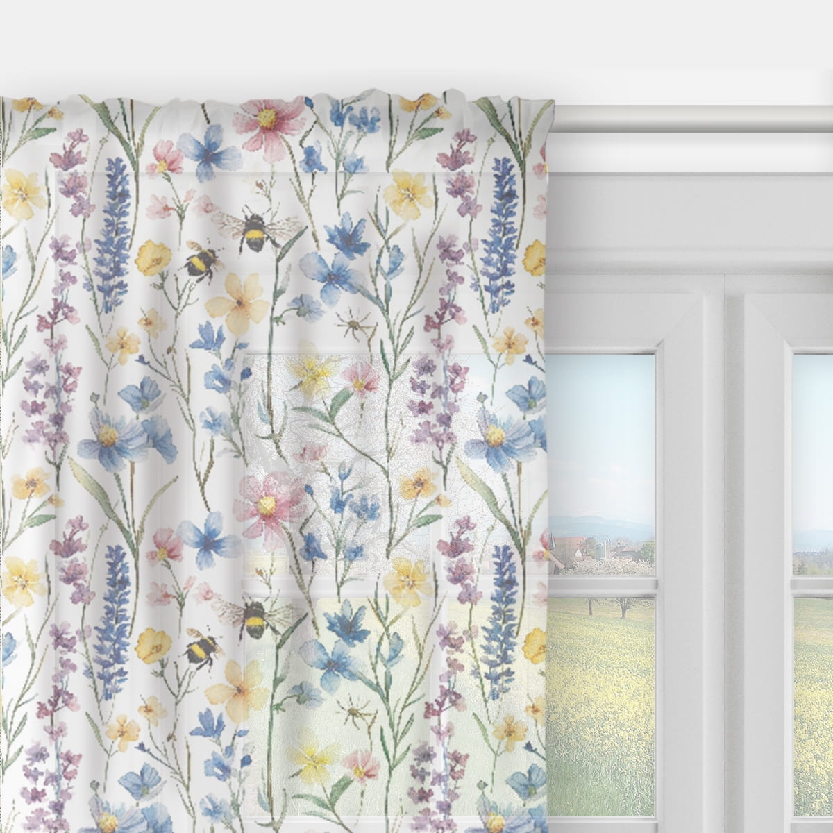 Firana SPRING wzór SP06 | wiosenna łąka