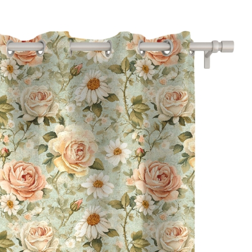Zasłona FLORAL wzór F47 | róże vintage