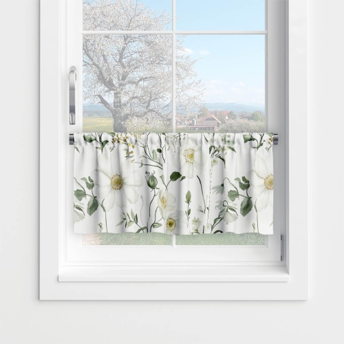 Zazdrostka FLORAL wzór F42 | białe kwiatki