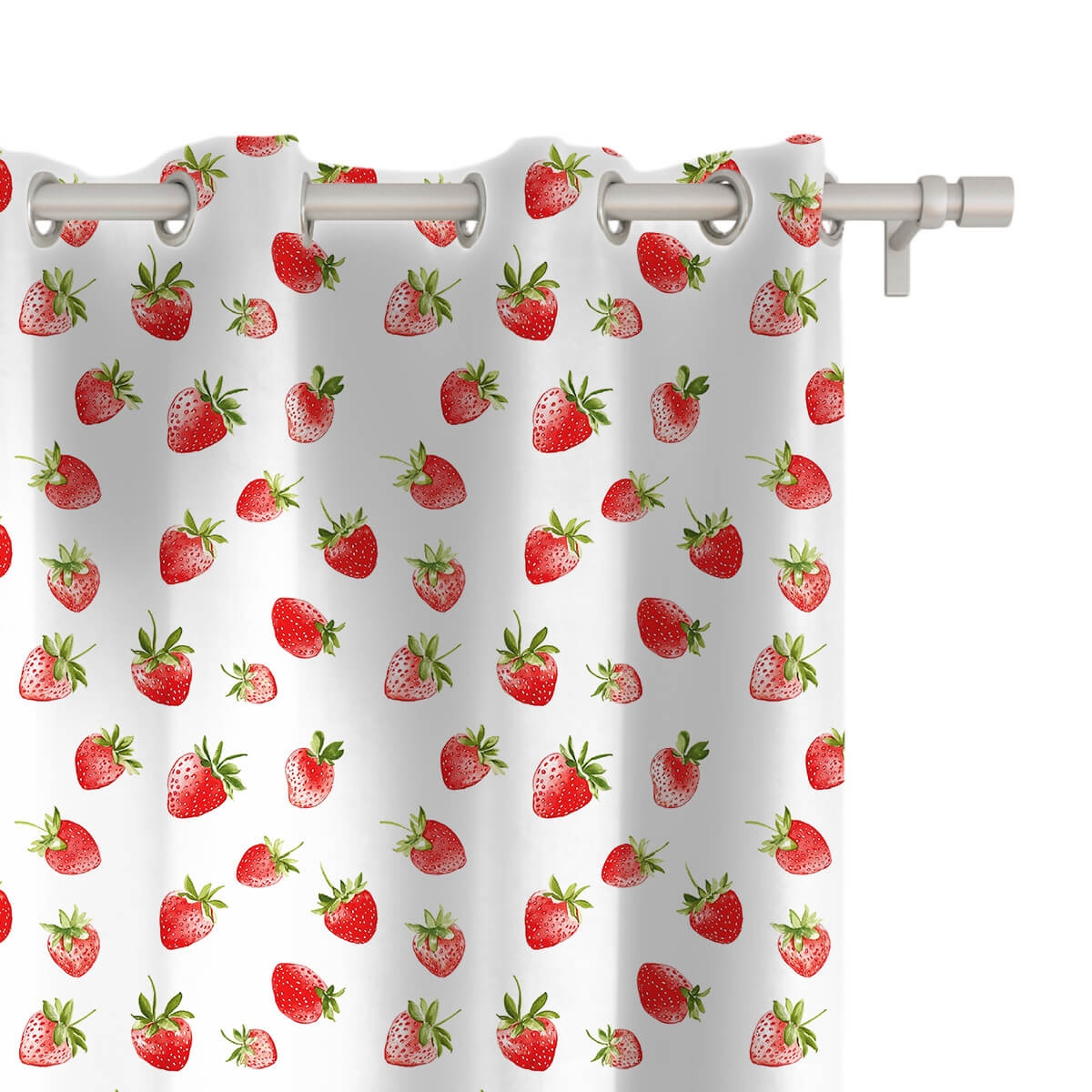 Zasłona SUMMER wzór SM67 | truskawki
