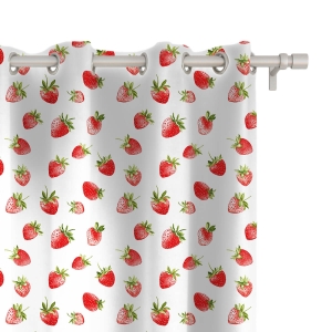Zasłona SUMMER wzór SM67 | truskawki