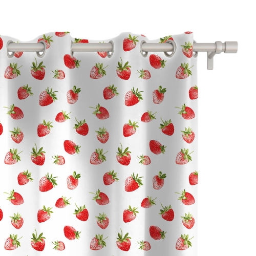 Zasłona SUMMER wzór SM67 | truskawki