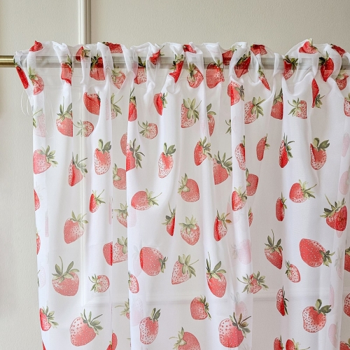 Firana SUMMER wzór SM67 | truskawki