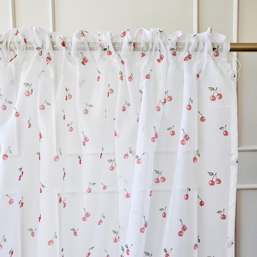 Firana SUMMER wzór SM68 | wiśnie