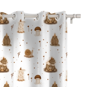 Zasłona dla dzieci FOREST FRIENDS  wzór D259 | impreza zwierząt