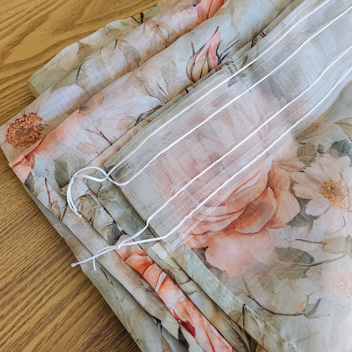 Firana FLORAL wzór F47 | róże vintage