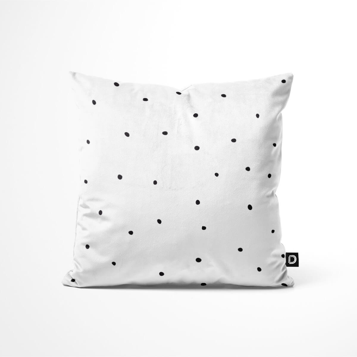 Poduszka dekoracyjna BLACK & WHITE wzór CB30 | kropki