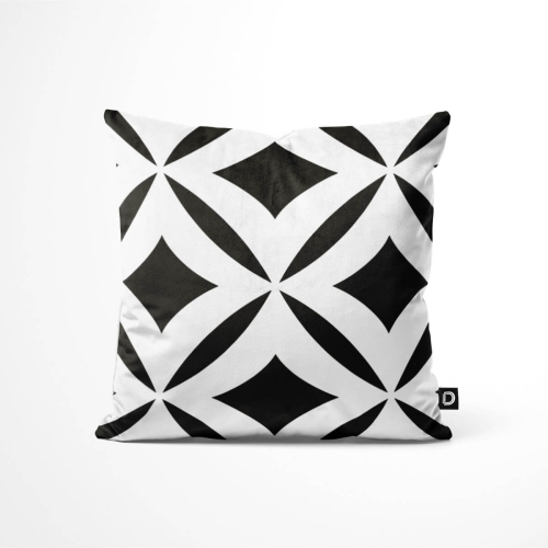 Poduszka dekoracyjna BLACK & WHITE wzór CB10 | geometryczne retro
