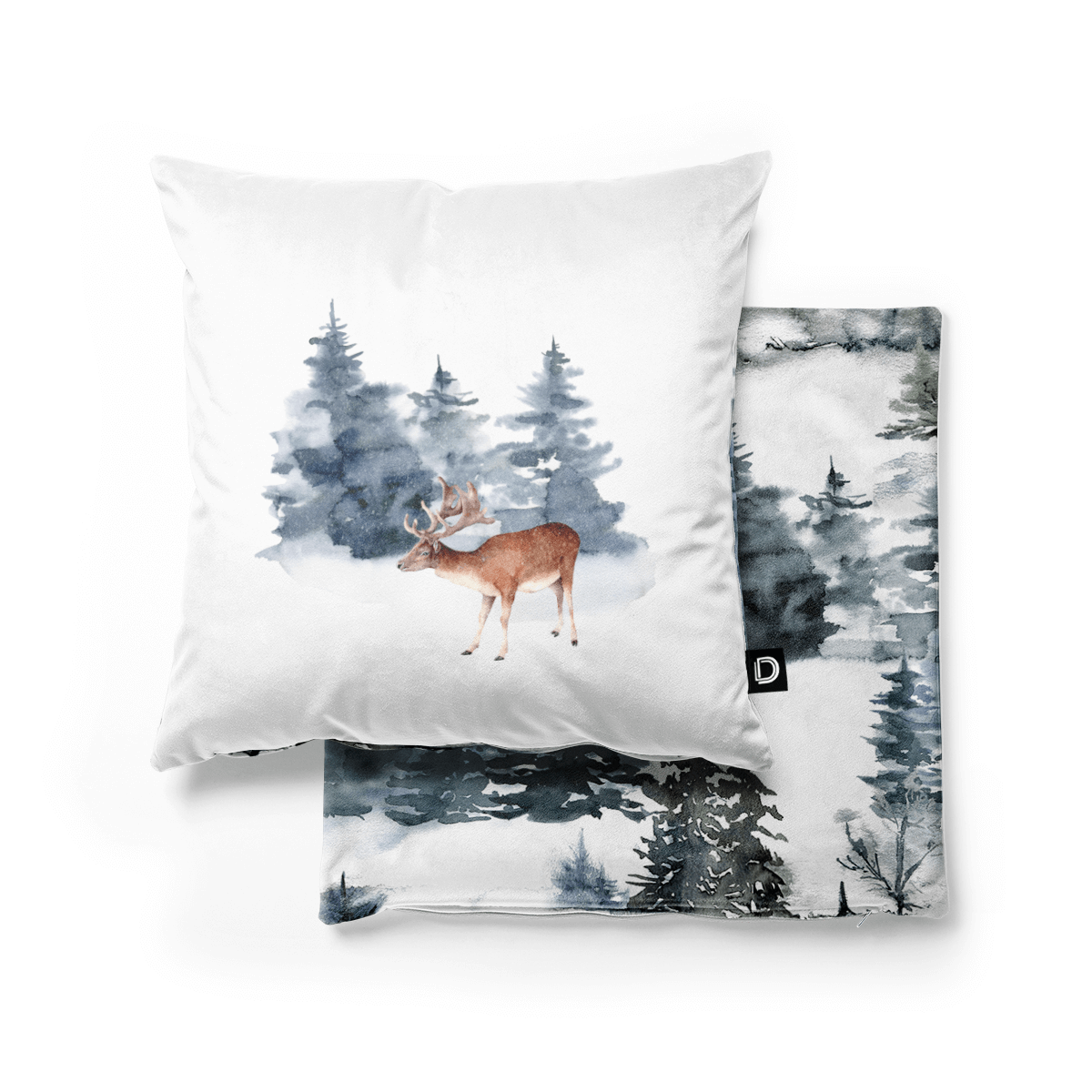 Poduszka WINTER wzór BN32 | zamglony las