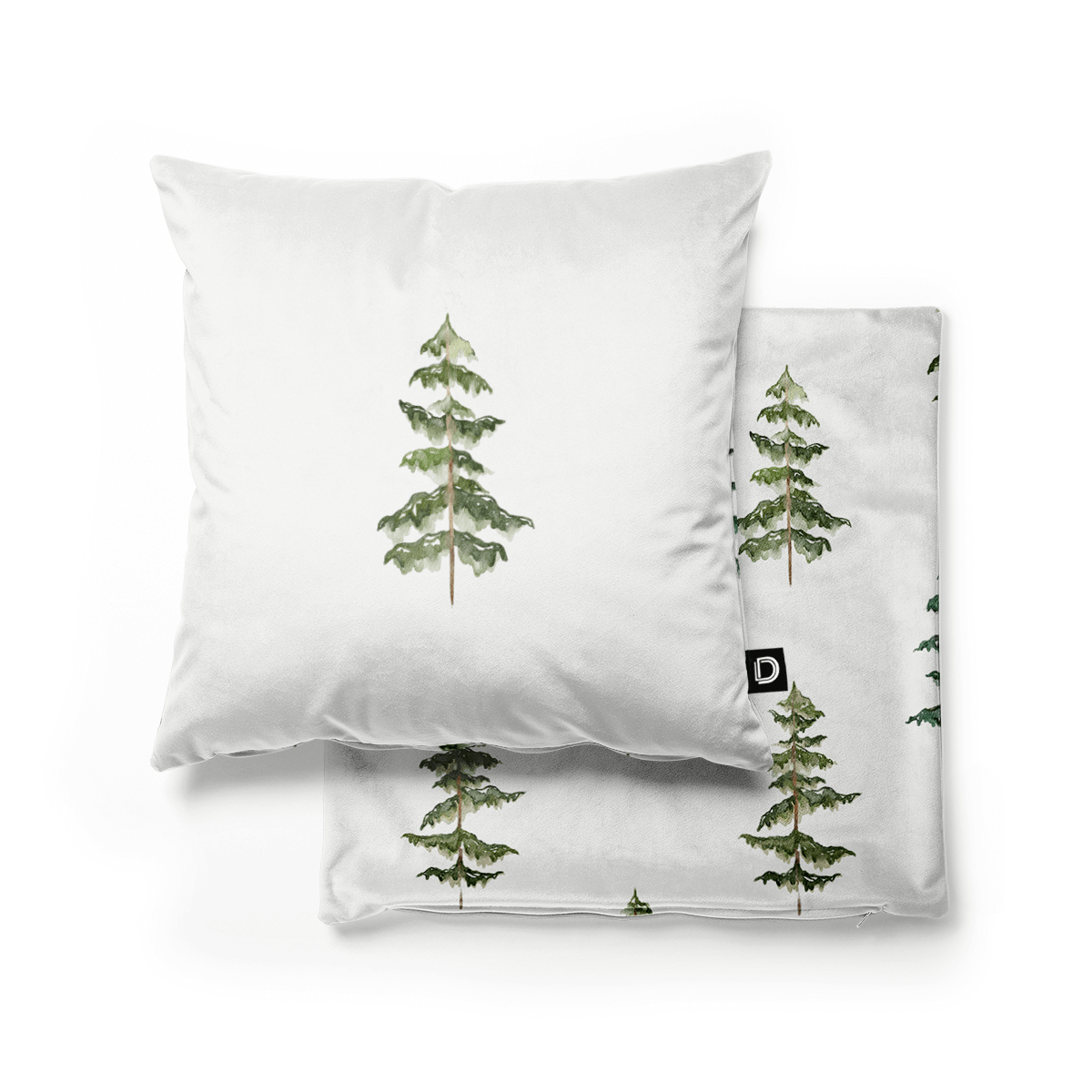 Poduszka WINTER wzór BN52 | Akwarelowe choinki