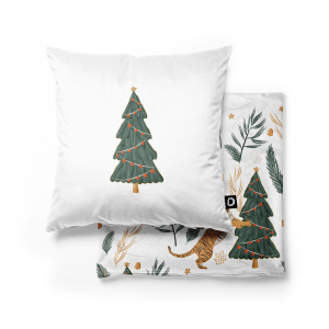 Poduszka WINTER wzór BN73 | Świąteczny tygrys
