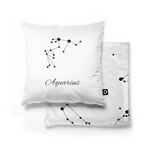 Poduszka GALAXY wzór Z11 | znak zodiaku - wodnik