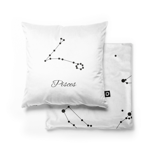 Poduszka GALAXY wzór Z12 | znak zodiaku - ryby
