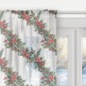 Firana WINTER wzór BN84 | Klasyczne świąteczne girlandy