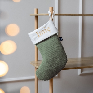 Skarpeta świąteczna MANCHESTER LN37 | oliwkowy