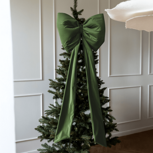 Kokarda świąteczna VELVET VE2295 | oliwkowy