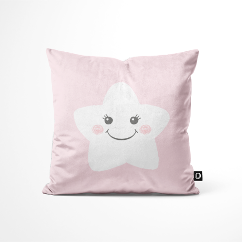 Poduszka dla dzieci SWEET DREAMS wzór D22 | gwiazdki na różowym tle