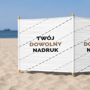 Parawan plażowy z dowolnym nadrukiem